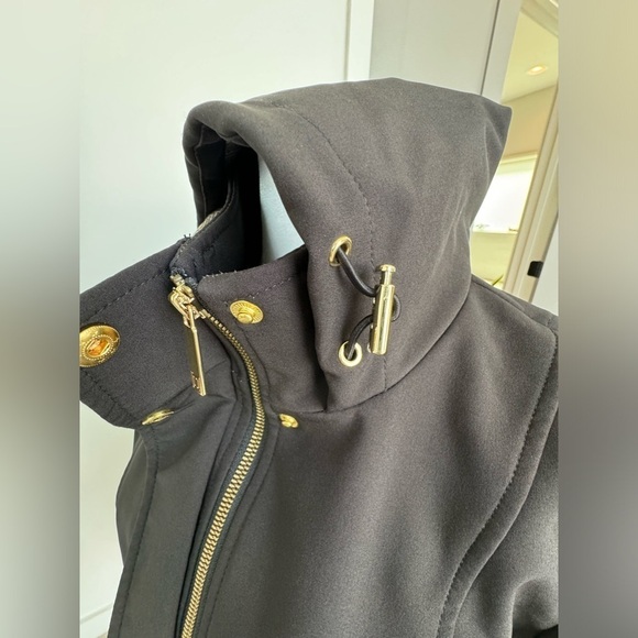 Liz Claiborne All Weather Midweight Softshell Black Jacket Small Bella Swan rain - Picture 6 of 13